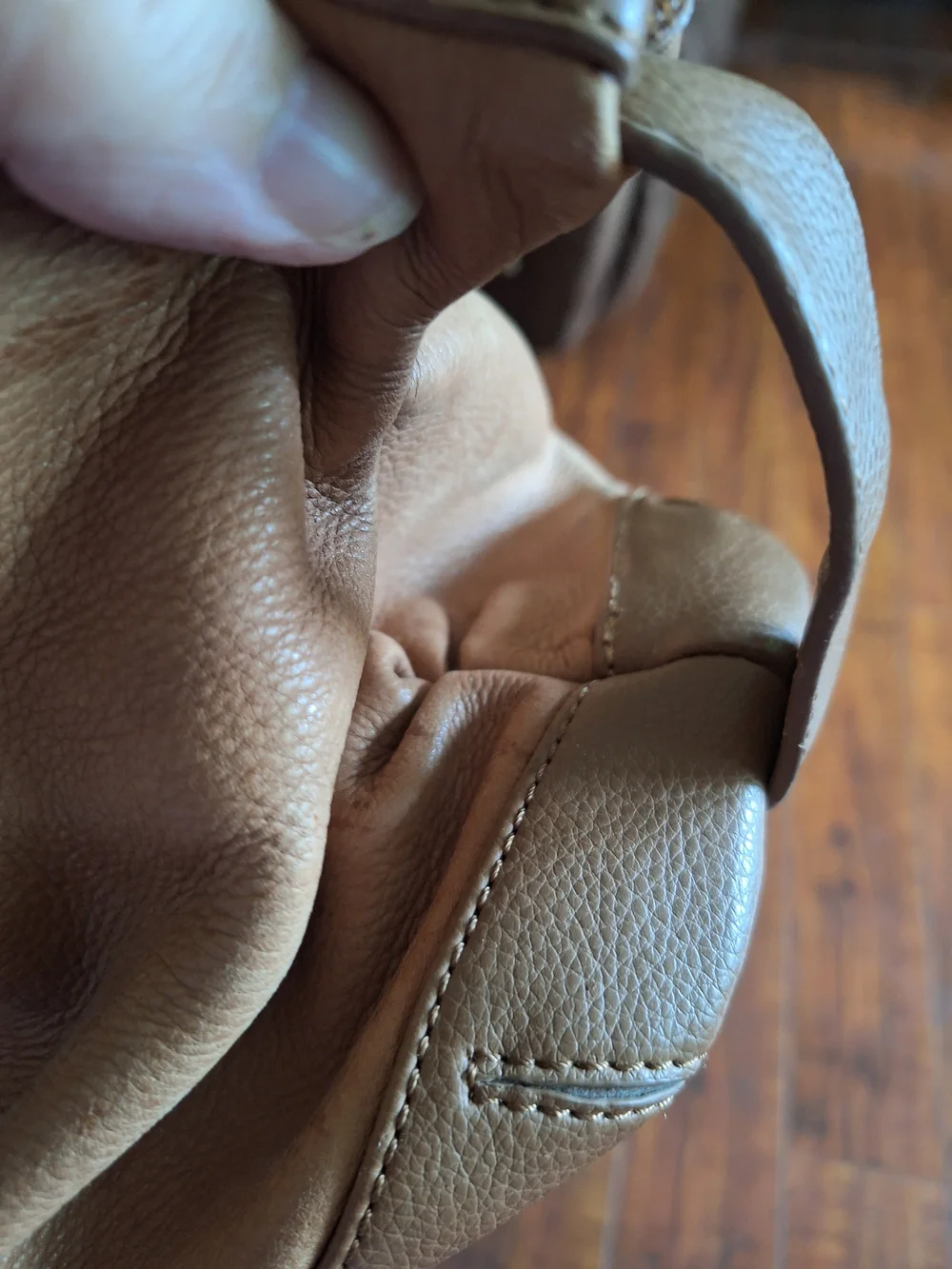 Worthington Brown Leather Satchel Handbag